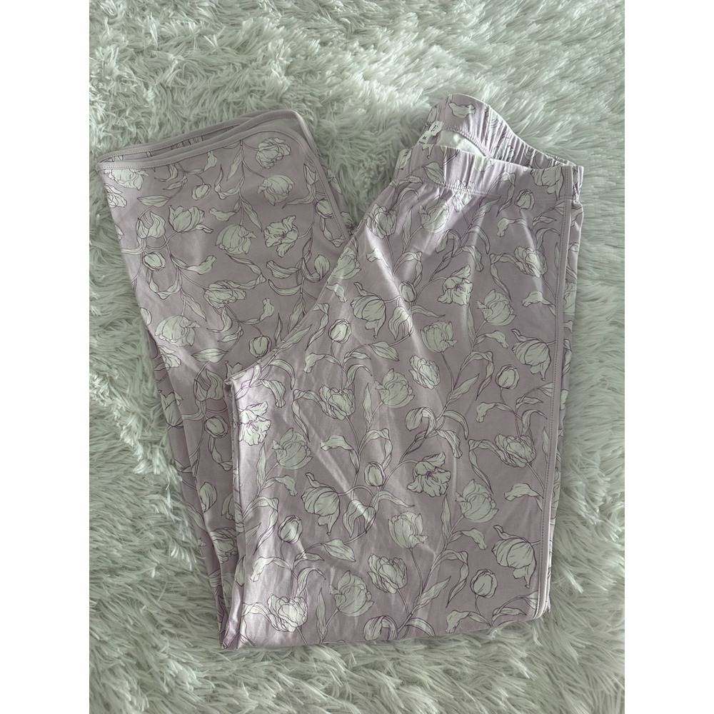 Lake floral lounge sleep pajama bottom pants M Medium